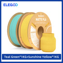 Filamento PLA fosco ELEGOO 1 kg, filamento FDM para impressora 3D de 1,75 mm, precisão dimensional de +/- 0,02 mm, bobina de papelão de 1 kg (2,2 lbs)