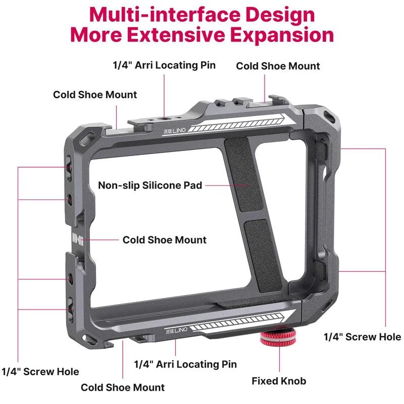 Capa protetora universal para smartphone Ulanzi Lino com alça lateral para iPhone 16, 15, 14, 13, 12 Pro Max, Samsung, Xiaomi e OPPO