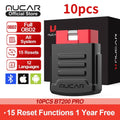 Ferramentas de diagnóstico automotivo MUCAR BT200 OBD2 Bluetooth Wifi Scanner para todos os carros Auto Testador OBD2 15 Redefinições de diagnóstico