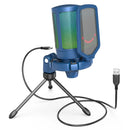 Microfone para jogos USB FIFINE A6V, premiado microfone com design iF, filtro pop/suporte anti-choque, som HD de 192 kHz e RGB para PC/PS4/5/Mac
