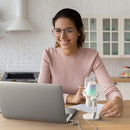 Microfone para jogos USB Comica Uni Pro com botão de cancelamento de ruído/RGB/balanço de ganho e microfone condensador para streaming de podcast