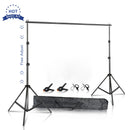 SH Novo Kit de Suporte para Fundo de Foto 2X2M 2X3M 2,6X3M com Ajuste de Altura para Estúdio Fotográfico com Clipe