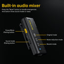 7RYMS iRay DW10 Mini Microfone sem fio multifuncional para câmera, smartphone, computador, vlog, transmissão ao vivo, entrevista