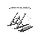 Suporte Reclinável, Dobrável e Portátil para Laptop, Notebook e Tablet - Base Ajustável