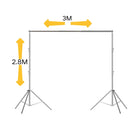 Suporte de luz de aço inoxidável SH 2,8 m para serviço pesado, peso de carga de 10 kg, tripé de suporte para estúdio fotográfico com luz LED