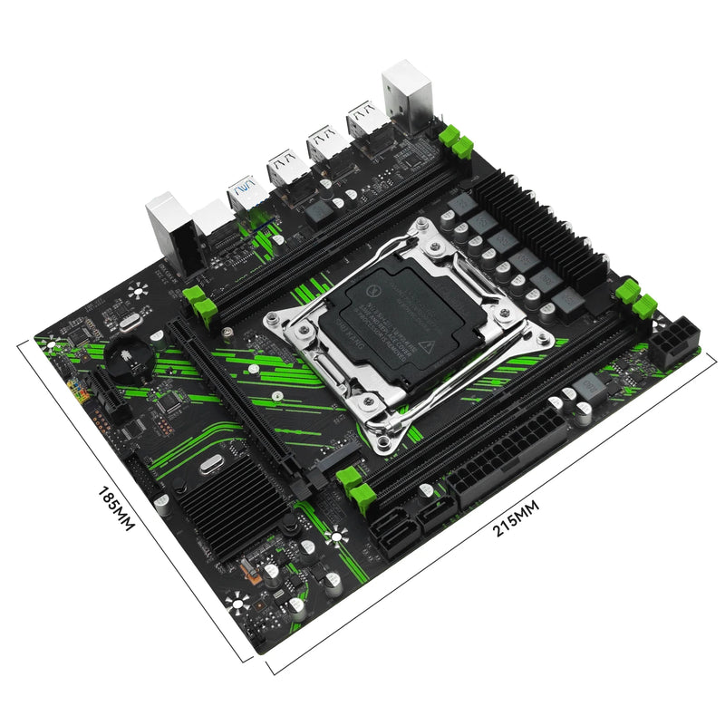 A placa-mãe MACHINIST X99 PR9 suporta processadores Xeon E5 V3/V4 LGA 2011-3, memória RAM DDR4 de quatro canais e slot M.2 PCI-E SATA.