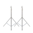 Tripé superestável de 2/2,9 m, grande, dobrável, suporte de luz, estrutura de elevação, rodas, fotografia, softbox, estúdio fotográfico, aço inoxidável