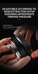 MHW-3BOMBER Compactador de café 51/53,35/58,35 mm 2 molas Compactador de café expresso Base de rosca de aço inoxidável Acessórios para café de barista doméstico