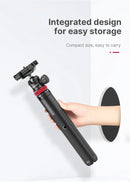 Tripé Ulanzi MT-44 com 1,46 m de extensão para selfies, tripé com braçadeira para celular, câmeras, celulares, Samsung, iPhone, Huawei, Xiaomi