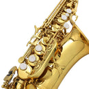 Saxofone soprano SLADE em Si bemol, corpo em latão, instrumento de sopro profissional com estojo, luvas e peças. Envio do Brasil.