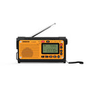 Rádio de emergência XHDATA D-608WB com manivela e energia solar, FM/SW/WB/NOAA, alerta meteorológico, Bluetooth/carregamento de celular, sobrevivência BR/RU, envio direto.