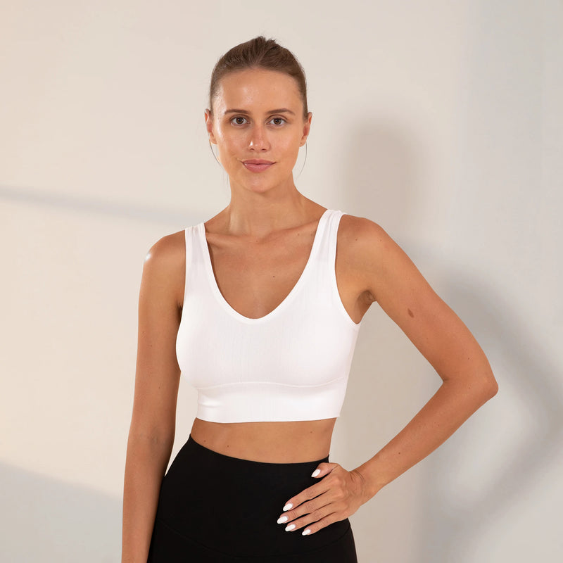 Academia, Roupas de ginástica femininas, Sutiãs esportivos, Sutiãs femininos sem costura, sem bojo, Brasil