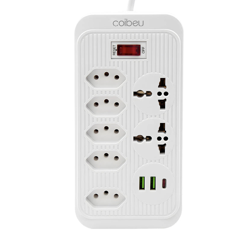 Filtro de Linha extensão com Tomada, universal, USB e Tipo C