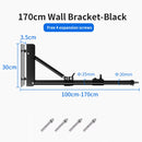 Braço de suporte de parede para estúdio fotográfico, luzes estroboscópicas de vídeo, comprimento máximo de 39,3 polegadas/100 cm, rotação horizontal e vertical