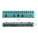 Pedal multiefeitos Tank-G recarregável, com 36 presets, 9 slots para pré-amplificadores, 8 slots para gabinetes IR e 3 efeitos de modulação/delay/reverb.
