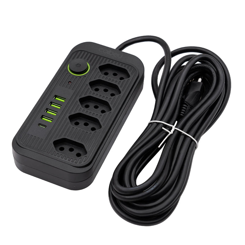 Filtro de Linha extensão com Tomada, universal, USB e Tipo C