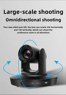 Câmera PTZ 4K com 1 Joystick Controlador, Zoom Óptico de 20x, USB 3.0, LAN e HDMI para Transmissão ao Vivo em Igrejas, Reuniões de Negócios e Eventos - HK45A