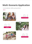 Tripé ULANZI MT-44 Tripé para Smartphones, Vlogs e Câmeras SLR Portáteis com Suporte para Celular e Sapata Fria