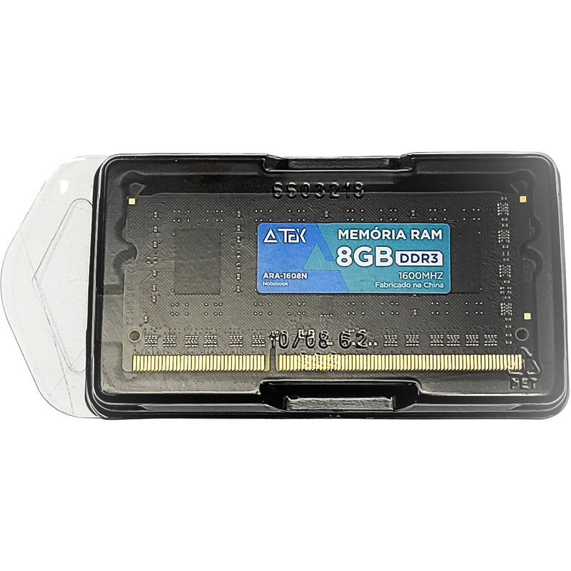 Memória Ram para Notebook 8GB DDR3 1600MHZ Formato SO-DIMM