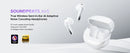 Fones de ouvido sem fio SoundPEATS Air5 Snapgragon Sound com aptx Adaptive Lossless e QCC3091, ANC Bluetooth V5.4 Fones de ouvido com 6 microfones