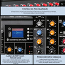 Mesa de mistura profissional USB de 8 canais, placa de mixagem de áudio, efeitos digitais, reprodutor de MP3, consoles, computador, gravação de palco.