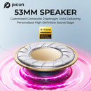 Fone de ouvido sem fio para jogos Picun G3 com microfone, Bluetooth 5.4, driver de 40 mm, 2.4G/sem fio/cabo, fones de ouvido USB 65H