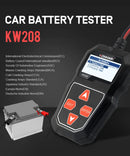 Testador de bateria automotiva KONNWEI KW208 12V 100 a 2000CCA, testador de circuito de partida e carga, aplicador de bateria, ferramentas para bateria de 12 volts