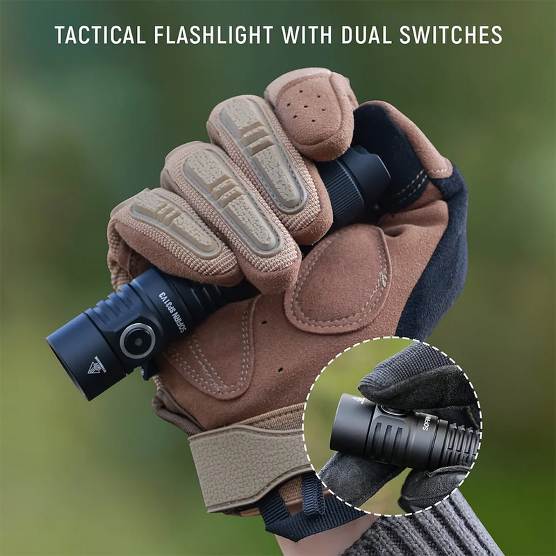 Lanterna tática potente Sofirn SP31 V3.0 SST40/519A 2000lm 18650 LED USB C recarregável com interruptor duplo