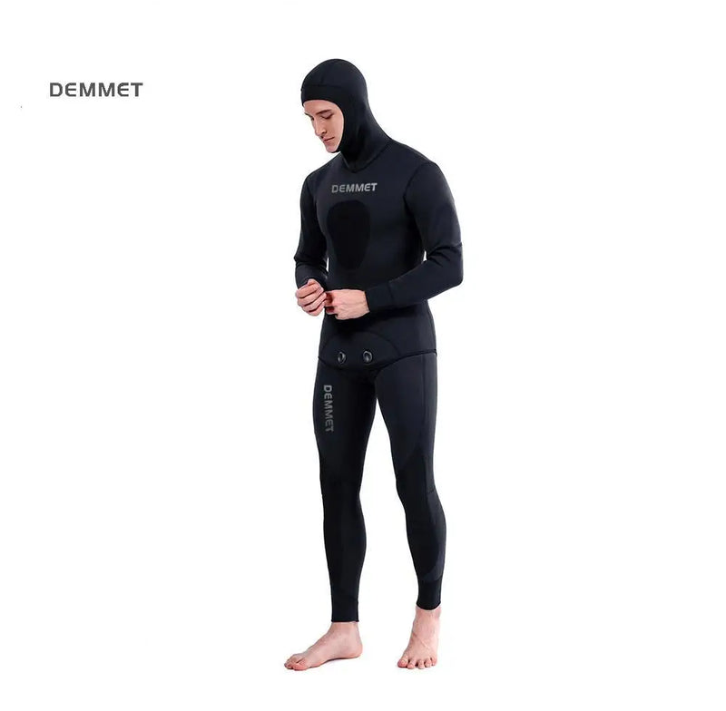 Roupa de mergulho camuflada HOT 3mm, roupa de pesca submarina, mergulho, manga comprida, fissão de neoprene, submersível, para homens, manter aquecido, tops e calças