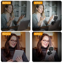 Mini Vlog VL49 LED, Luz de Preenchimento com 6W Branco 2000mAh 5500K Iluminação Zoom - para Fotográfica, Vídeo, Telefone, Selfie