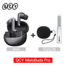 Fones de ouvido QCY MeloBuds Pro ANC Bluetooth 5.3 sem fio 46dB híbrido ANC Hi-Res LDAC fones de ouvido 6 microfones 34h detecção intra-auricular