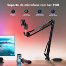 Braço Articulado para Microfone com RGB e Controle de Luz