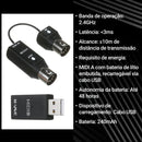 Sistema MIDI M-VAVE Teclado MIDI sem fio Adaptador sem fio Plug and Play Compatível com sistema Windows Transmissão sem fio para smartphones