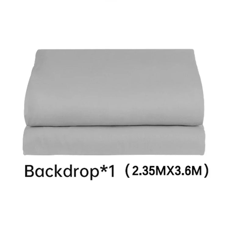 Cenário de tela verde Chromakey grande portátil com suporte para fotografia, sistema de suporte para gravação de vídeo e foto 240x400 cm