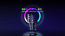Microfone para jogos USB Comica Uni Pro com botão de cancelamento de ruído/RGB/balanço de ganho e microfone condensador para streaming de podcast