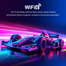 Projetor Horlat 4K UHD de 35000 lúmens com Android 12, Wi-Fi 6, Bluetooth 5.2 e 64 GB de RAM, resolução nativa de 1080p Full HD, ideal para home theater e filmes na Netflix.