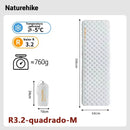 Naturehike Colchão inflável para acampamento 3.2/5.8 R Value Ultraleve para acampamento ao ar livre Colchão portátil dobrável para dormir