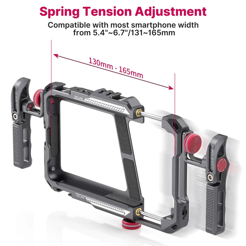 Capa protetora universal para smartphone Ulanzi Lino com alça lateral para iPhone 16, 15, 14, 13, 12 Pro Max, Samsung, Xiaomi e OPPO