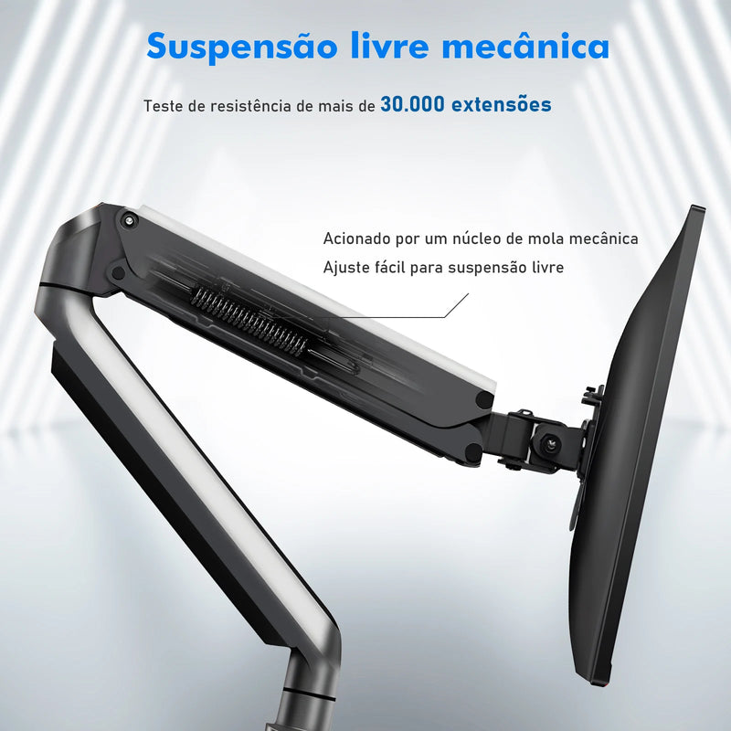 SUPORTE DE MONITOR DE MESA ARTICULADO COM MOLA A GÁS WK-MSP1
