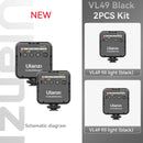 Mini Vlog VL49 LED, Luz de Preenchimento com 6W Branco 2000mAh 5500K Iluminação Zoom - para Fotográfica, Vídeo, Telefone, Selfie