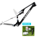Quadro de carbono LEXON FLYER XC 29er 2215g Suspensão total Curso de 120mm Trava remota Boost Suporte para canote retrátil 15 17 19 21 polegadas