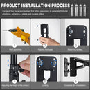 SH Fotografia Refletor Soft Box Parede Monopé Braço Transmissão Ao Vivo Estúdio Luz LED Anel Luz Suporte de Parede Tripé