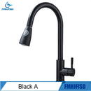 Torneira de cozinha FMHJFISD, torneira de cozinha dourada escovada, torneira de água retrátil, misturadora de alça única, rotação de 360 graus, torneira de chuveiro de cozinha