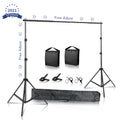 SH Fotografia Fundo Suporte de Fundo Kit de Suporte de Tela de Quadro com Estojo de Transporte para Estúdio de Fotografia e Vídeo de Musselina