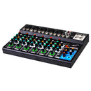 Mesa de Mixagem VEDO AF7: Mesa de Mixagem Analógica com Placa de Som Digital Integrada, 7 Canais, Configurações de Função Personalizadas, Console de Mixagem Analógica para Palco