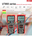 UNI-T UT89XD UT89X Multímetro Digital Profissional True RMS 20A Corrente AC DC Voltímetro Capacitância Resistência Testador Automático