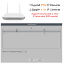 Gravador de vídeo em rede Smart Wifi NVR 8CH 5MP H.265 para sistema de segurança sem fio com suporte para detecção facial Onvif HDD 2,5'' ICsee APP