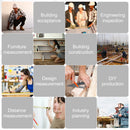 Telêmetro a laser MILESEEY D2 40M 60M 100M 120M Fita métrica a laser Bolha horizontal dupla Roleta digital