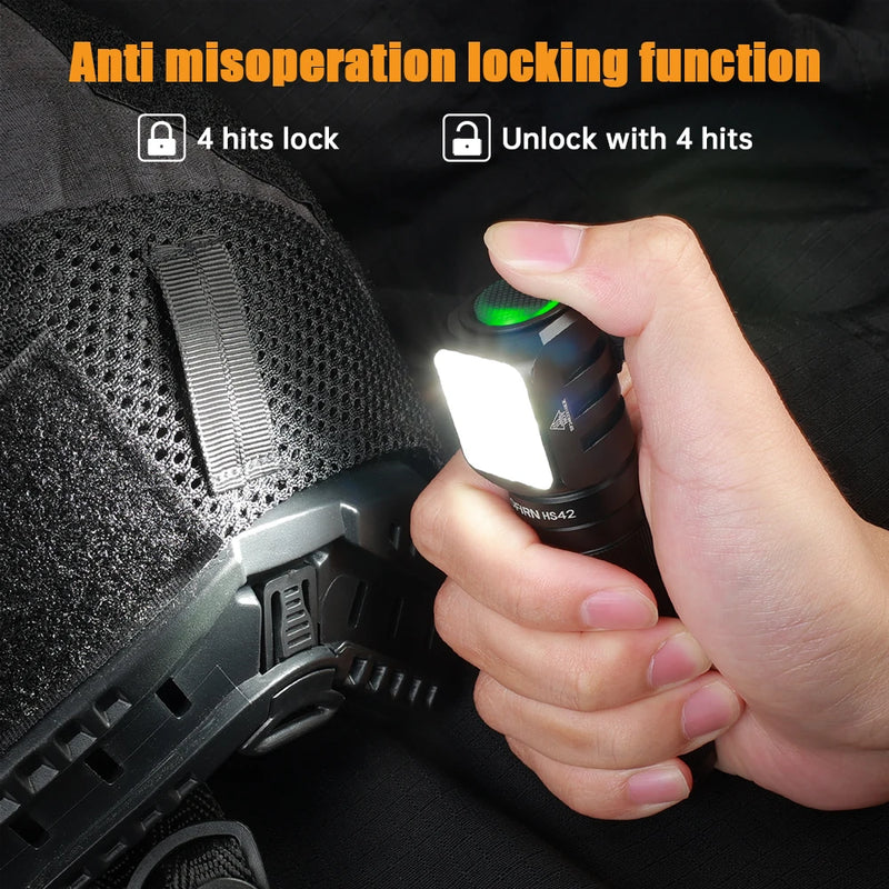 Lanterna de cabeça SOFIRN HS42 2100lm 18650 EDC USB C recarregável com banco de energia Lanterna LED SST40 com magnético para camping
