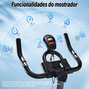 Bicicleta ergométrica ZRSE Dynamic com Bluetooth, silenciosa, para uso doméstico, ideal para exercícios de ginástica e perda de peso. Suporta até 150 kg.